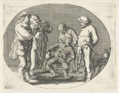 Compagnia di contadini che cantano da Cornelis A. Hellemans