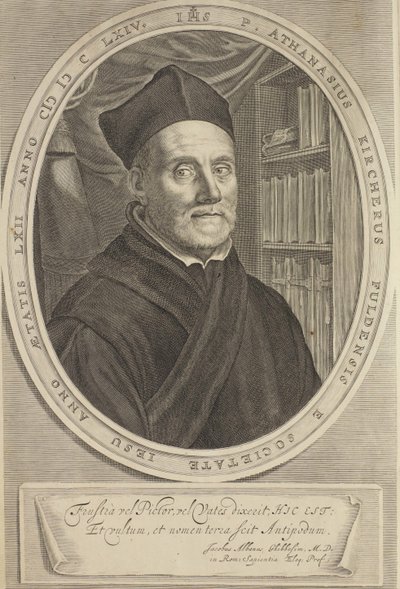 Ritratto di Athanasius Kircher da Cornelis Abrahamsz. Bloemaert II
