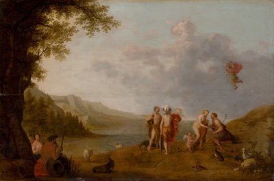 Il giudizio di Paride, c. 1650 da Cornelis Adamsz. Willaerts
