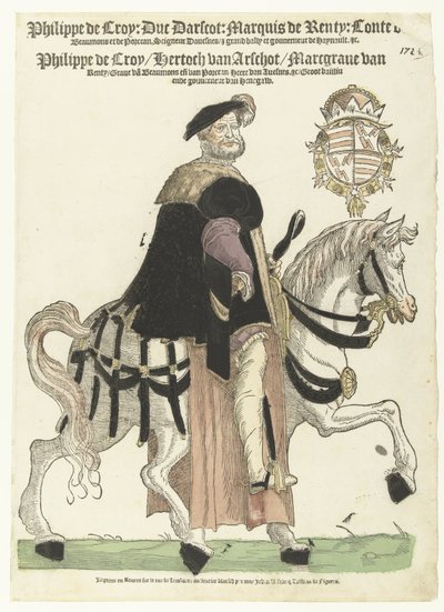 Ritratto di Filippo de Croy a cavallo da Cornelis Anthonisz. (manner of)