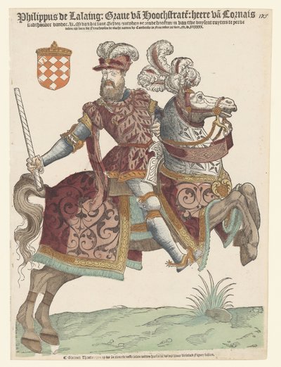 Ritratto di Filippo di Lalaing a cavallo da Cornelis Anthonisz. (manner of)