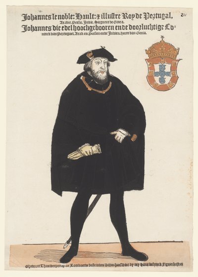 Ritratto di Giovanni III del Portogallo da Cornelis Anthonisz. (manner of)