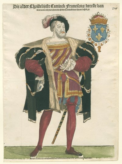 Ritratto del re Francesco I di Francia da Cornelis Anthonisz. (manner of)