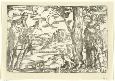 Allegoria con Concordia, Pace e Amore da Cornelis Anthonisz.
