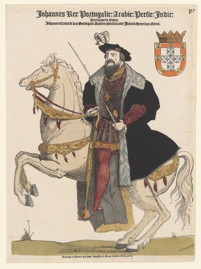 Ritratto di Giovanni III del Portogallo a cavallo da Cornelis Anthonisz.