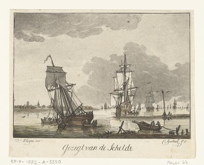 Veduta della Schelda con velieri da Cornelis Apostool