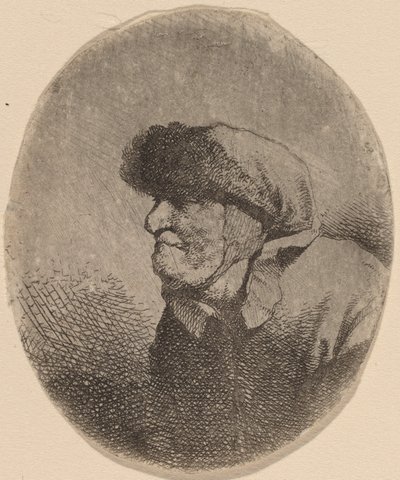 Busto di una vecchia da Cornelis Pietersz Bega