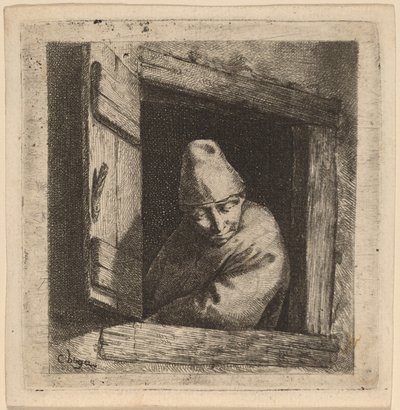 Il contadino alla finestra da Cornelis Pietersz Bega