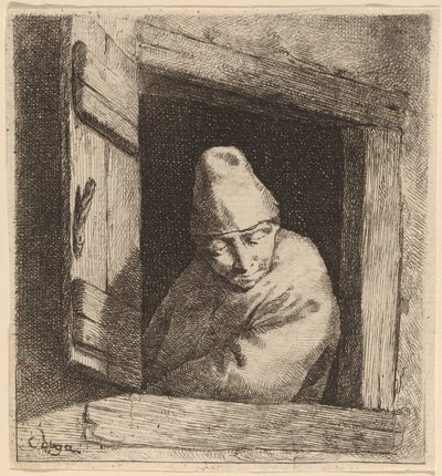 Il contadino alla finestra da Cornelis Pietersz Bega