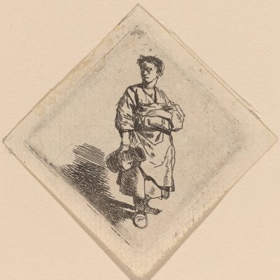 La donna con la brocca, in piedi da Cornelis Pietersz Bega