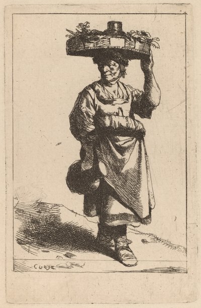Donna con un cesto da Cornelis Pietersz Bega