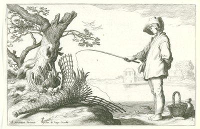 Il giovane pescatore da Cornelis Bloemaert (II) (possibly)