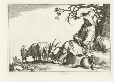 Pastore di capre da Cornelis Bloemaert (II)