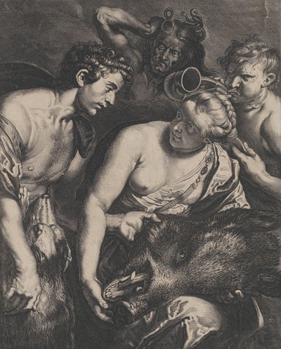 Atalanta e Meleagro da Cornelis Bloemaert