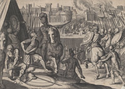 Tavola 2: La città di Roma presa dal Conestabile di Borbone, dai Trionfi di Carlo V da Cornelis Boel