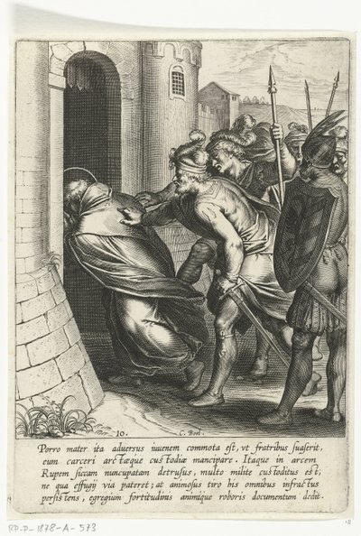 Tommaso passa attraverso la porta della prigione da Cornelis Boel