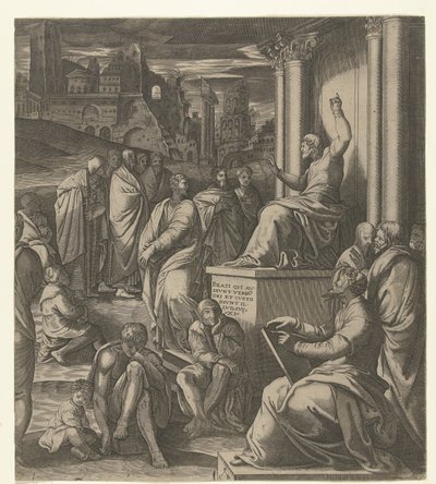Cristo predica al popolo da Cornelis Bos (possibly)