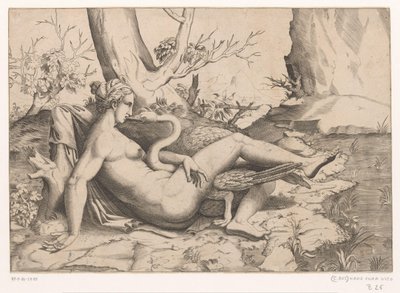 Leda e il cigno da Cornelis Bos (possibly)