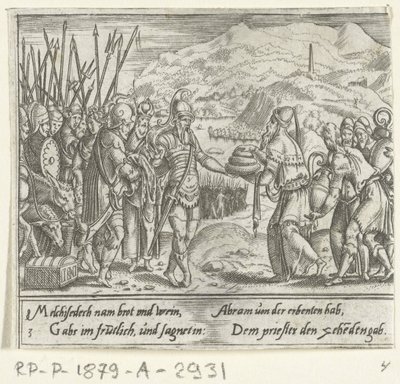 Abramo e Melchisedec da Cornelis Bos