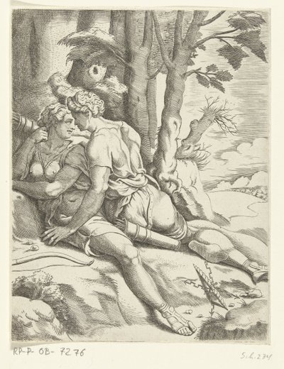 Giove e Callisto da Cornelis Bos