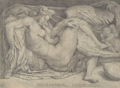 Leda e il cigno, 1544-66 da Cornelis Bos