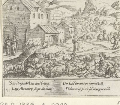 Sara scaccia la gravida Agar da Cornelis Bos