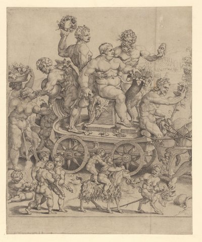 Trionfo di Bacco, pannello sinistro da Cornelis Bos