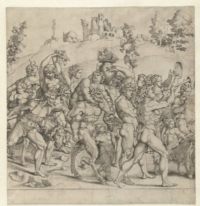 Trionfo di Bacco, pannello centrale da Cornelis Bos