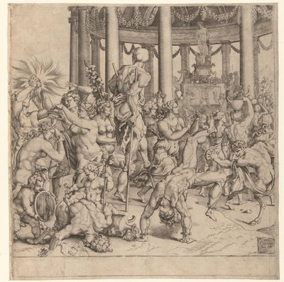Trionfo di Bacco, pannello destro da Cornelis Bos