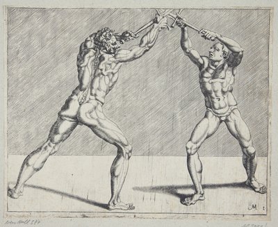Due schermidori da Cornelis Bos
