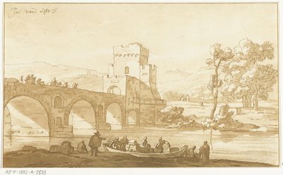 Ponte Molle a Roma da Cornelis Brouwer