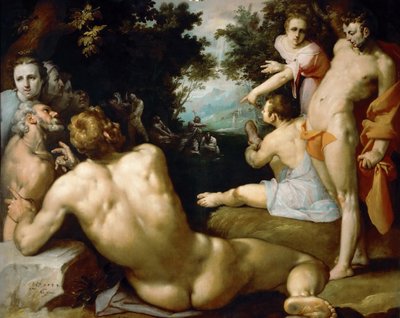 Il battesimo di Cristo da Cornelis Cornelisz. Haarlem van