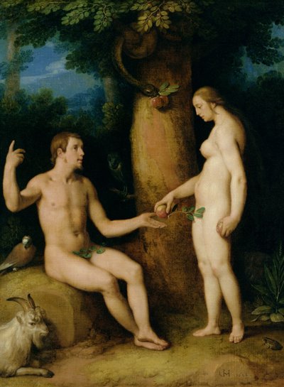 Adamo ed Eva, 1622 da Cornelis Cornelisz van Haarlem