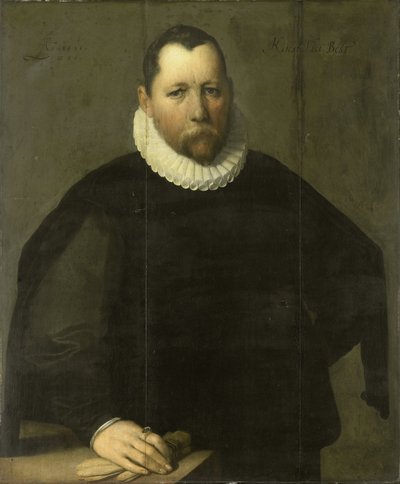 Pieter Jansz Kies (c 1536-97). Borgomastro di Haarlem da Cornelis Cornelisz. van Haarlem
