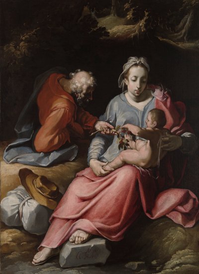 La Sacra Famiglia da Cornelis Cornelisz. van Haarlem