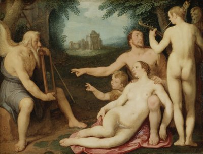 Lo specchio del tempo, 1628 da Cornelis Cornelisz van Haarlem