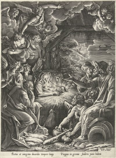 Adorazione dei pastori da Cornelis Cort