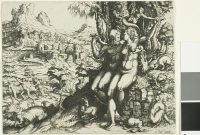 Adamo ed Eva e la cacciata dal Paradiso da Cornelis Cort