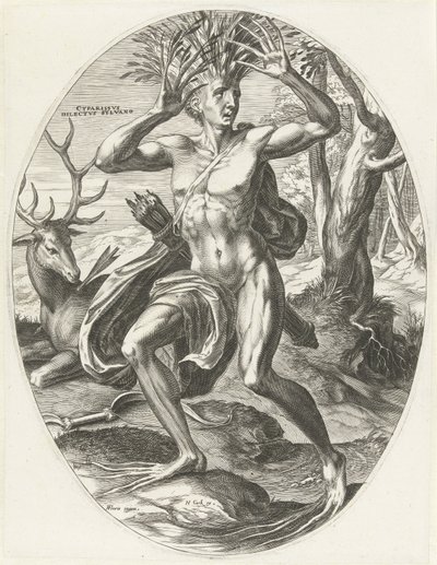 Ciparisso (Goden van de landbouw) da Cornelis Cort