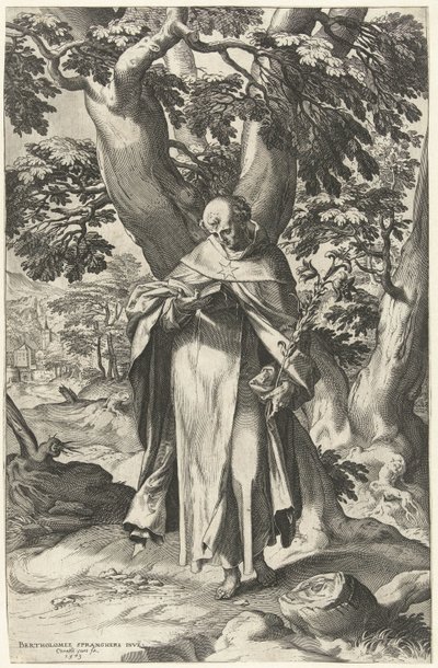 San Domenico, che legge un libro da Cornelis Cort