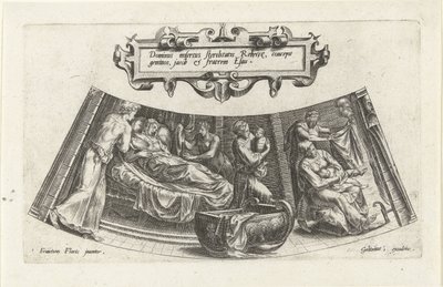 La nascita di Giacobbe ed Esaù da Cornelis Cort