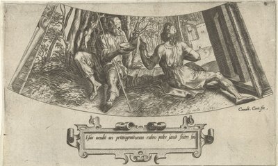 Esaù vende il suo diritto di primogenitura da Cornelis Cort