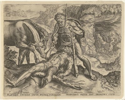 Ercole porta Diomede ai suoi cavalli da Cornelis Cort