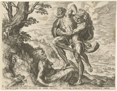 Ercole lotta con Anteo da Cornelis Cort