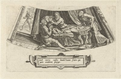 Giacobbe riceve la benedizione paterna di Isacco da Cornelis Cort