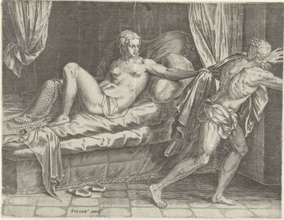 Giuseppe e la moglie di Potifar da Cornelis Cort