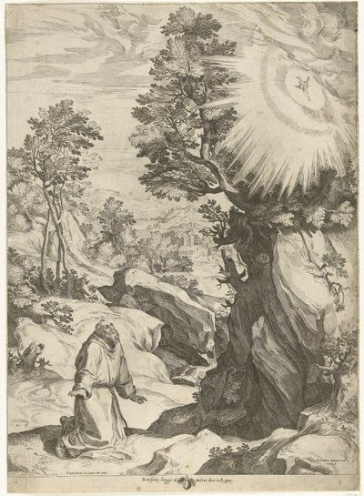 Paesaggio con la visione di San Francesco d