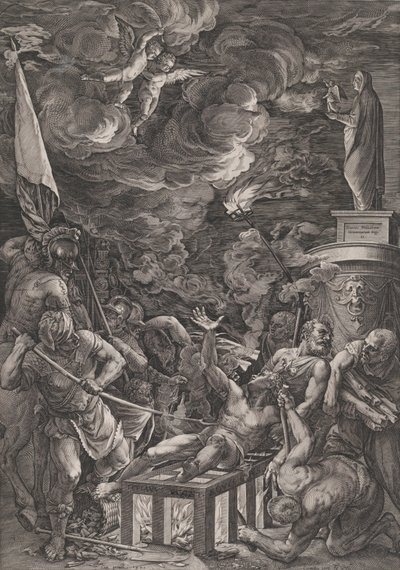 Martirio di San Lorenzo, 1571 da Cornelis Cort