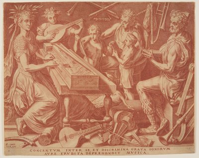 Musica dalle Sette Arti Liberali da Cornelis Cort