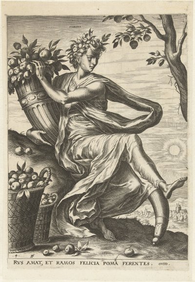 Pomona (Dee e ninfe) da Cornelis Cort
